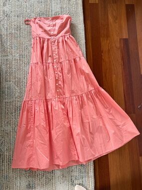 STAUD Strapless Dress